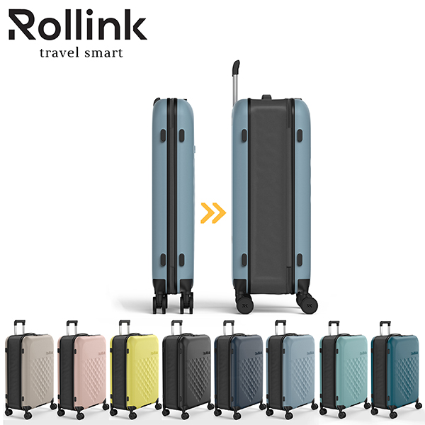 FLEX - 360 SPINNER המזוודה המתקפלת הדקה ביותר בעולם עליה למטוס 21'' של מותג המזוודות החכמות Rollink